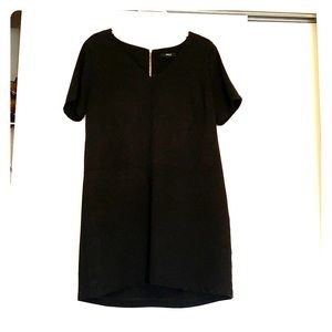 Very J black v neck dress, size L